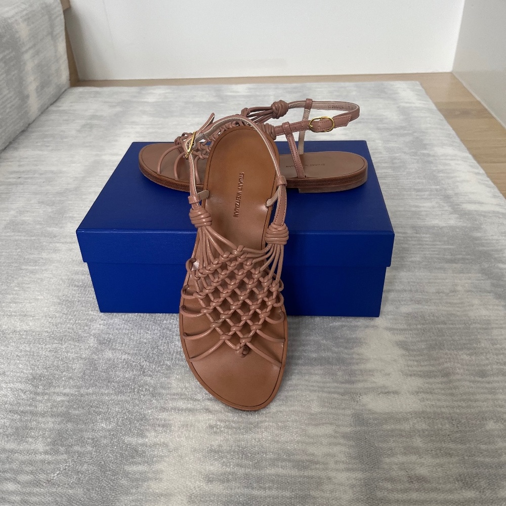 Stuart Weitzman Seaside Leather Thong Sandal